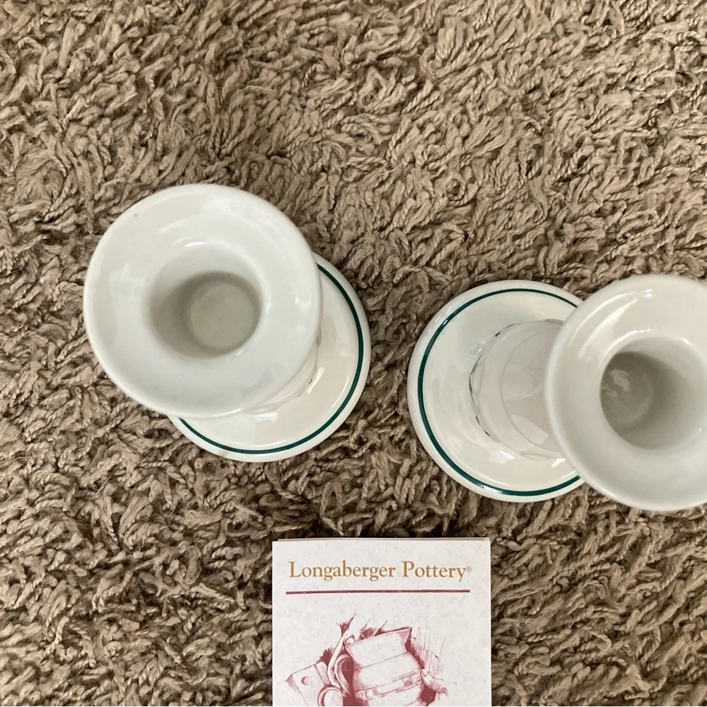 Bundle of two Longaberger Christmas Candlesticks - Picture 3 of 3